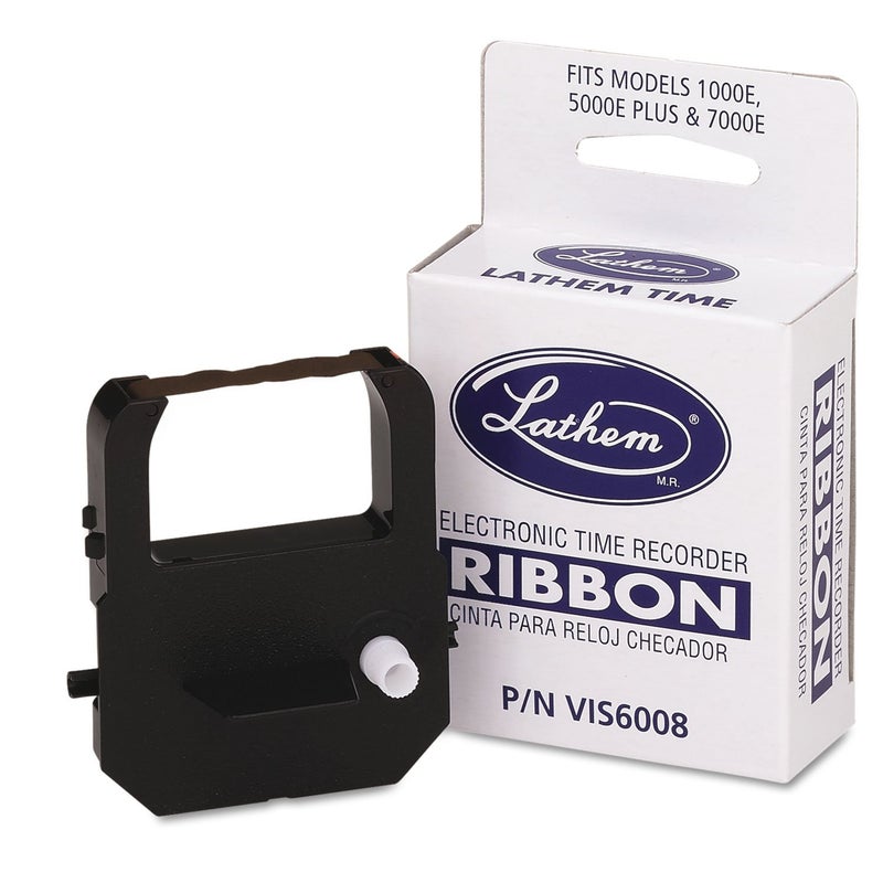 Lathem شريط لاتهم VIS6008، للاستخدام مع نماذج لاتهم: 900E، 1000E، 1500E، 5000EP، 7000E و 7500E، بنفسجي (VIS6008) - Image 2